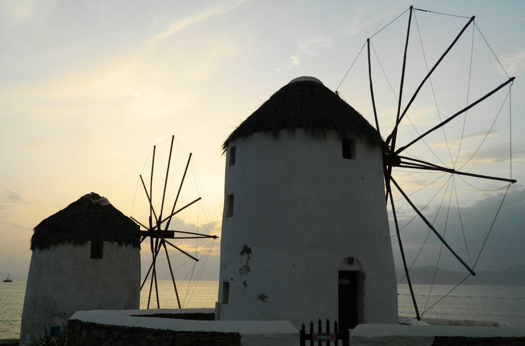 Roteiro de viagem pela Grécia - Moinhos de Mykonos