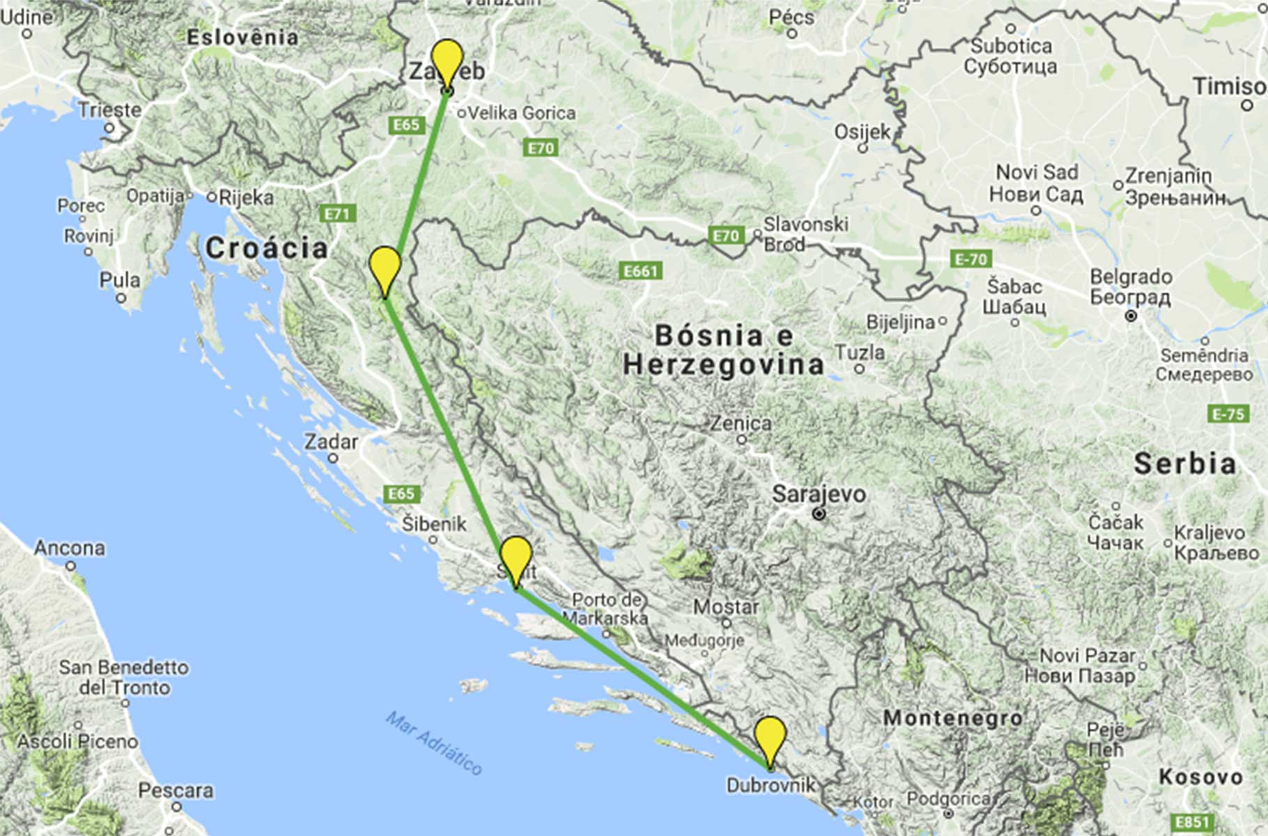 Croácia: giro completo por Zagreb, Split, Plitvice e Dubrovnik