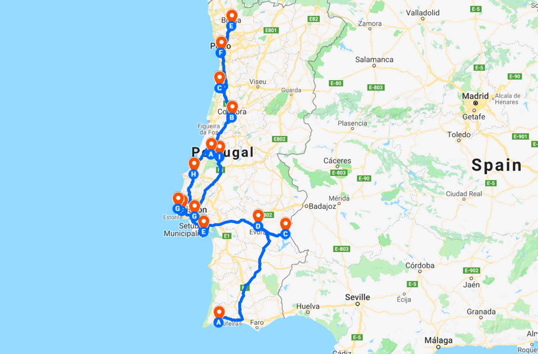Guia de viagem para passar férias em Portugal